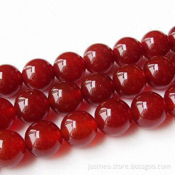 4 to 18mm red agate semi-precious loose beads gemstone, round polished